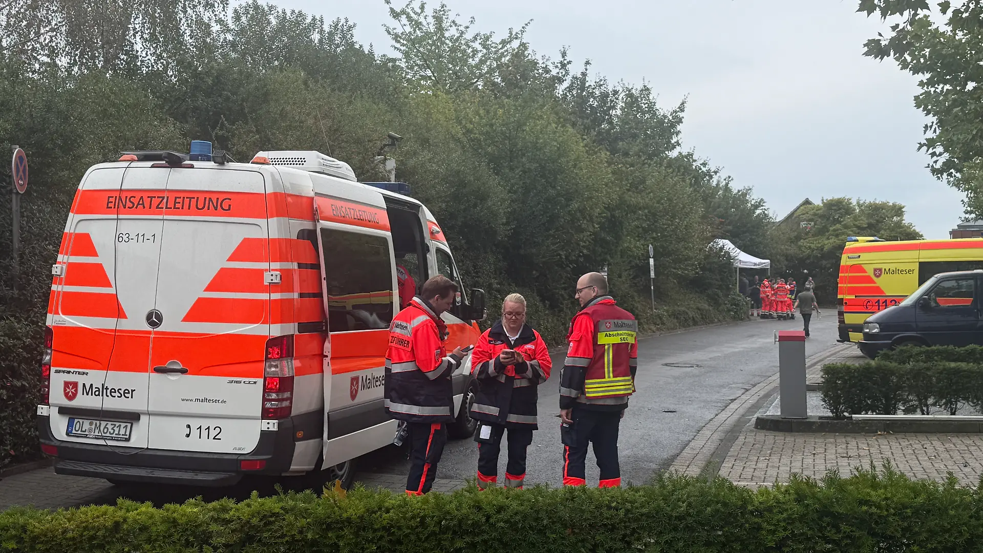 Im niedersächsischen Wildeshausen läuft ein Großeinsatz an einem Krankenhaus