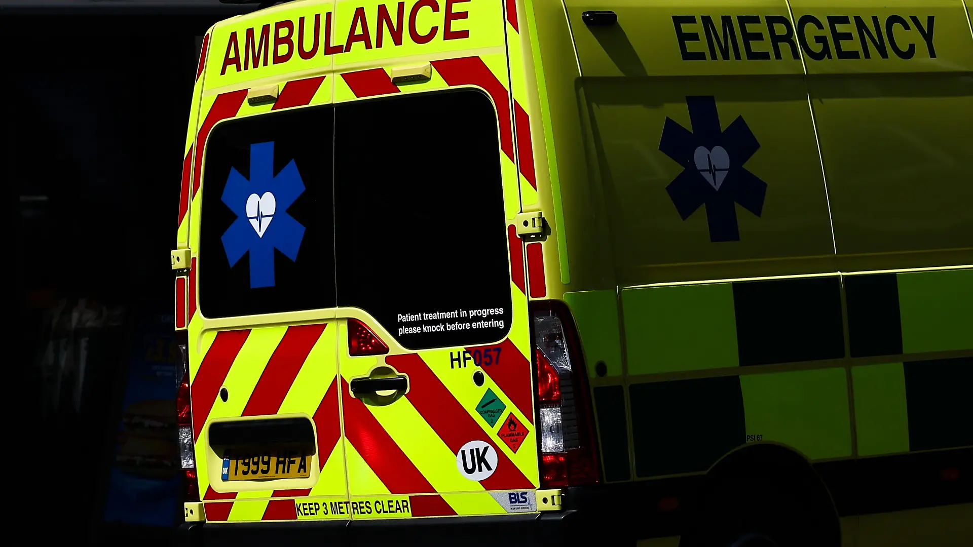Ein britischer Krankenwagen
