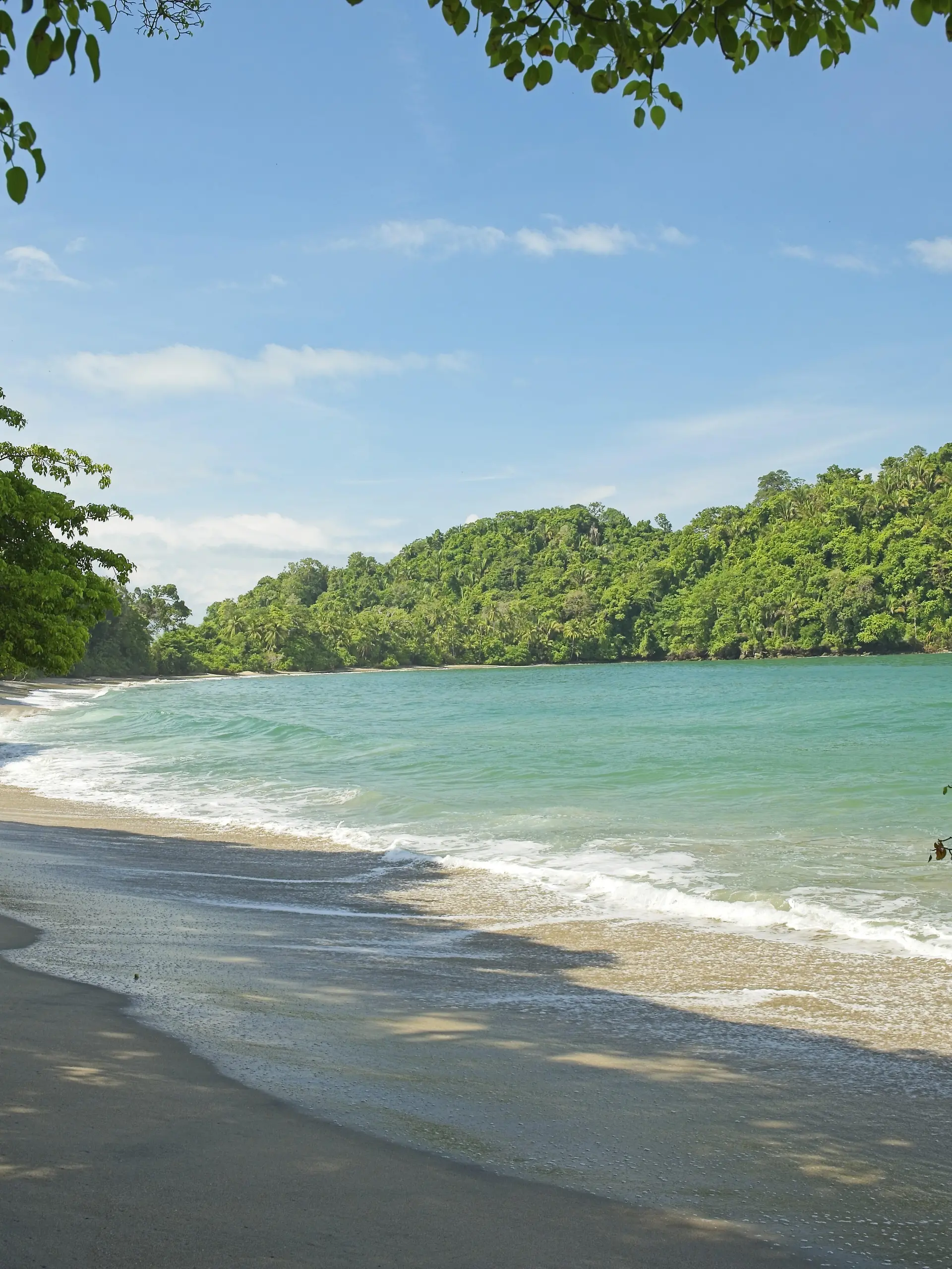 Strand Playa Espadilla Sur im Manuel Antonio Nationalpark, Pazifik, Regenwald, Costa Rica