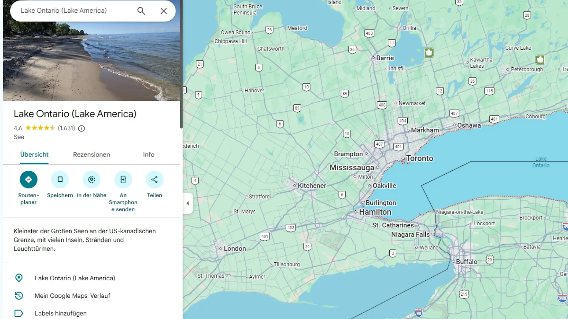 Lake Ontario wird "Lake America"