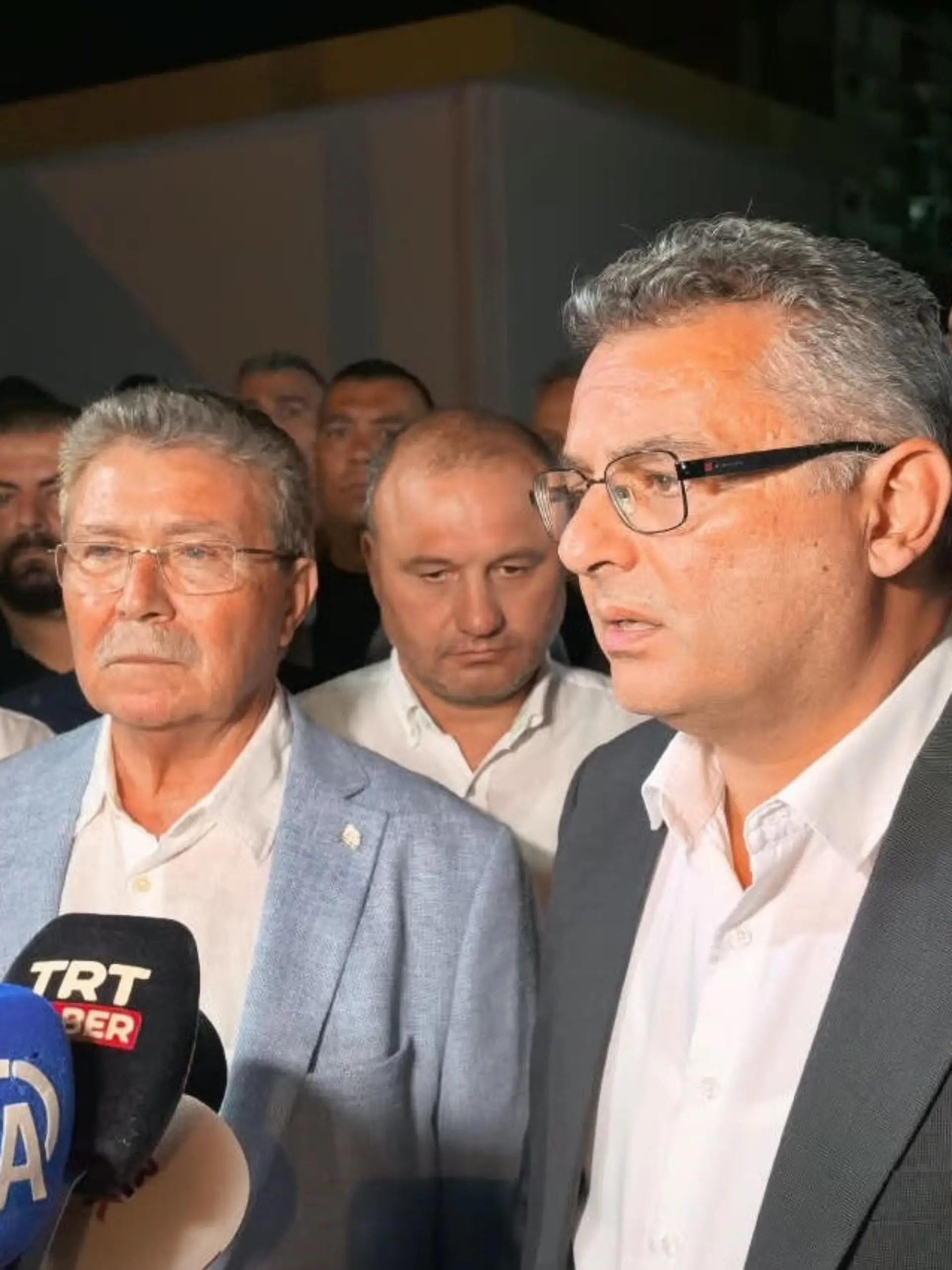 KYRENIA, TRNC - AUGUST 30: President of the Turkish Republic of Northern Cyprus (TRNC), Tufan Erhurman, delivers a statement regarding the passenger vessel that capsized off the coast of Kyrenia, in Kyrenia, TRNC, on August 30, 2026. President Erhurman briefed members of the press on the ongoing multi-agency search and rescue efforts, emergency response operations, and the status of the surviving passengers. Ali Ruhluel / Anadolu