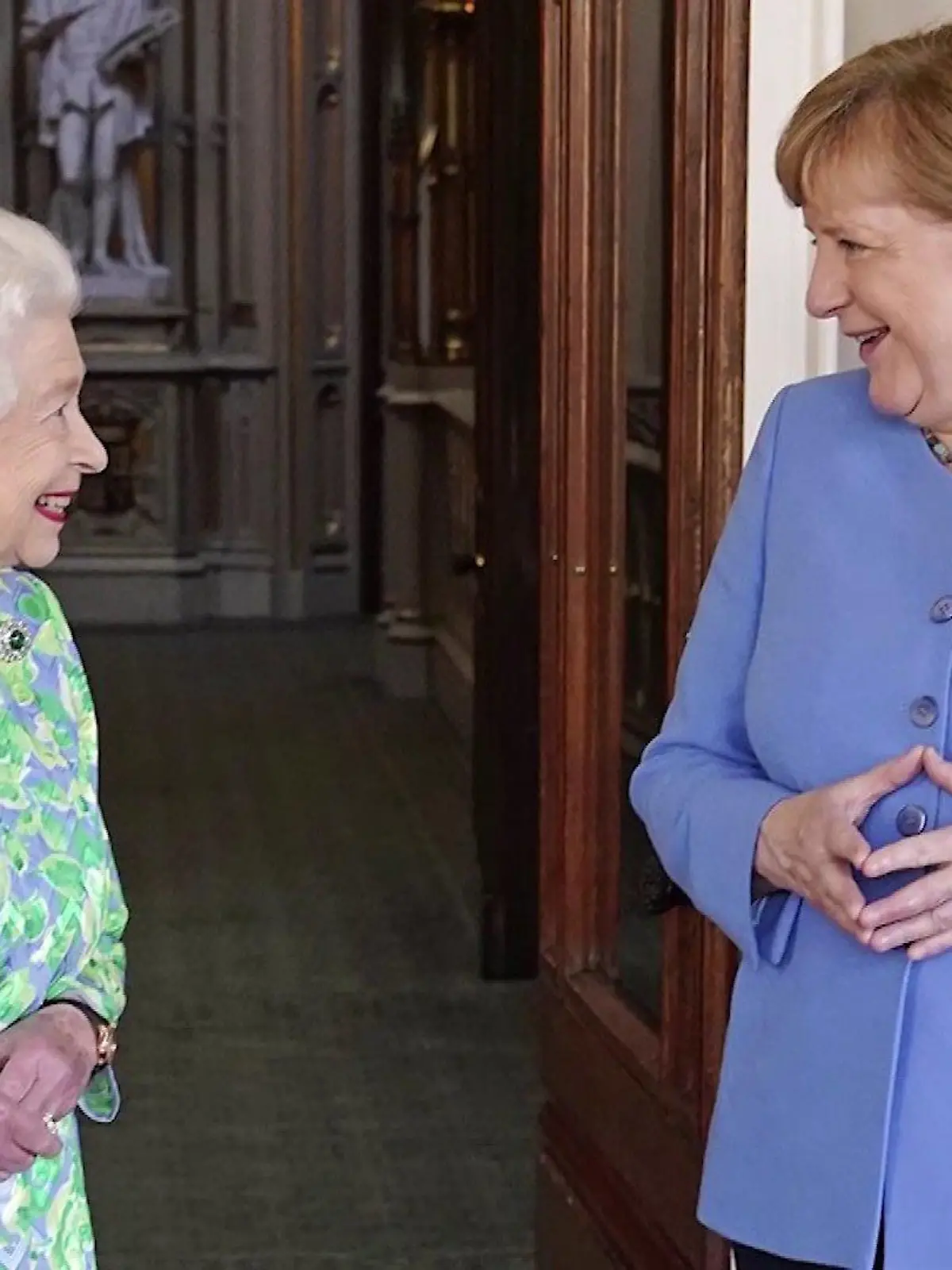 Angela Merkel bei der Queen