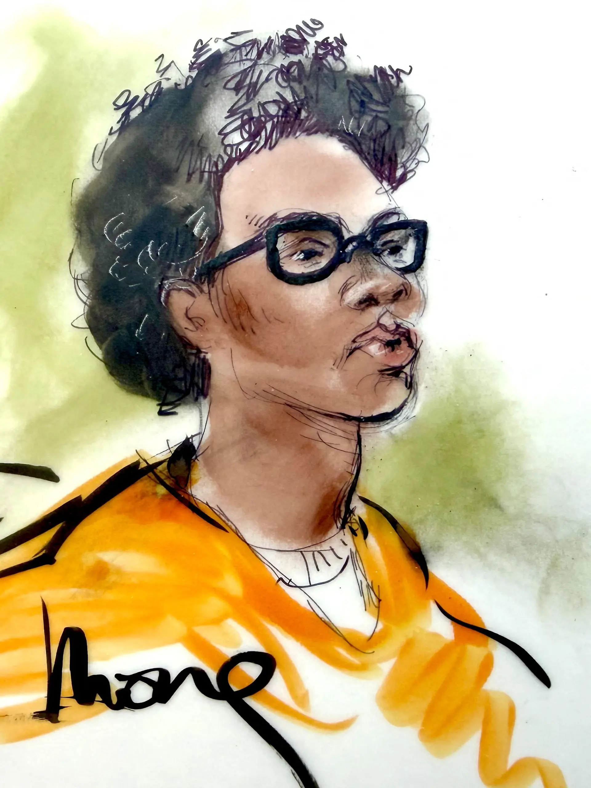 Musician David Anthony Burke, known professionally as D4vd and facing trial on charges that he stabbed and dismembered a 14-year-old girl who threatened to expose their secret relationship, appears at his post-preliminary arraignment at Los Angeles Superior Court in Los Angeles, California, U.S., August 31, 2026 in a courtroom sketch. REUTERS/Mona Edwards. NO RESALES. NO ARCHIVES. MANDATORY CREDIT.