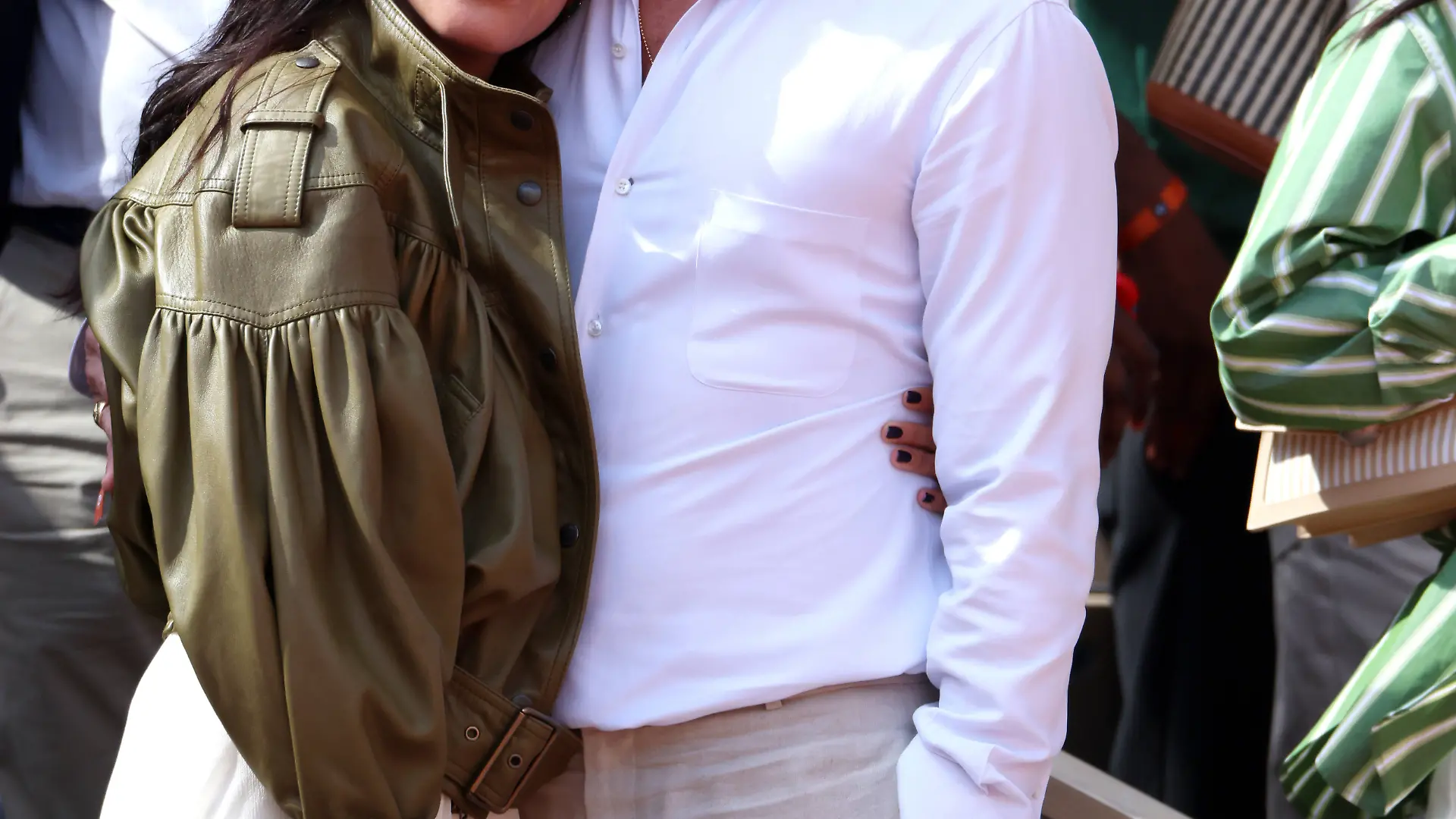 Brad Pitt and partner Ines de Ramon attend Roland Garros French open French Open 2026 Day 14 French Open Paris Roland Garros Brad Pitt and partner Ines de Ramon watch Mirra Andreeva win PUBLICATIONxINxGERxAUTxSUIxONLY Copyright: xDavidxKerx