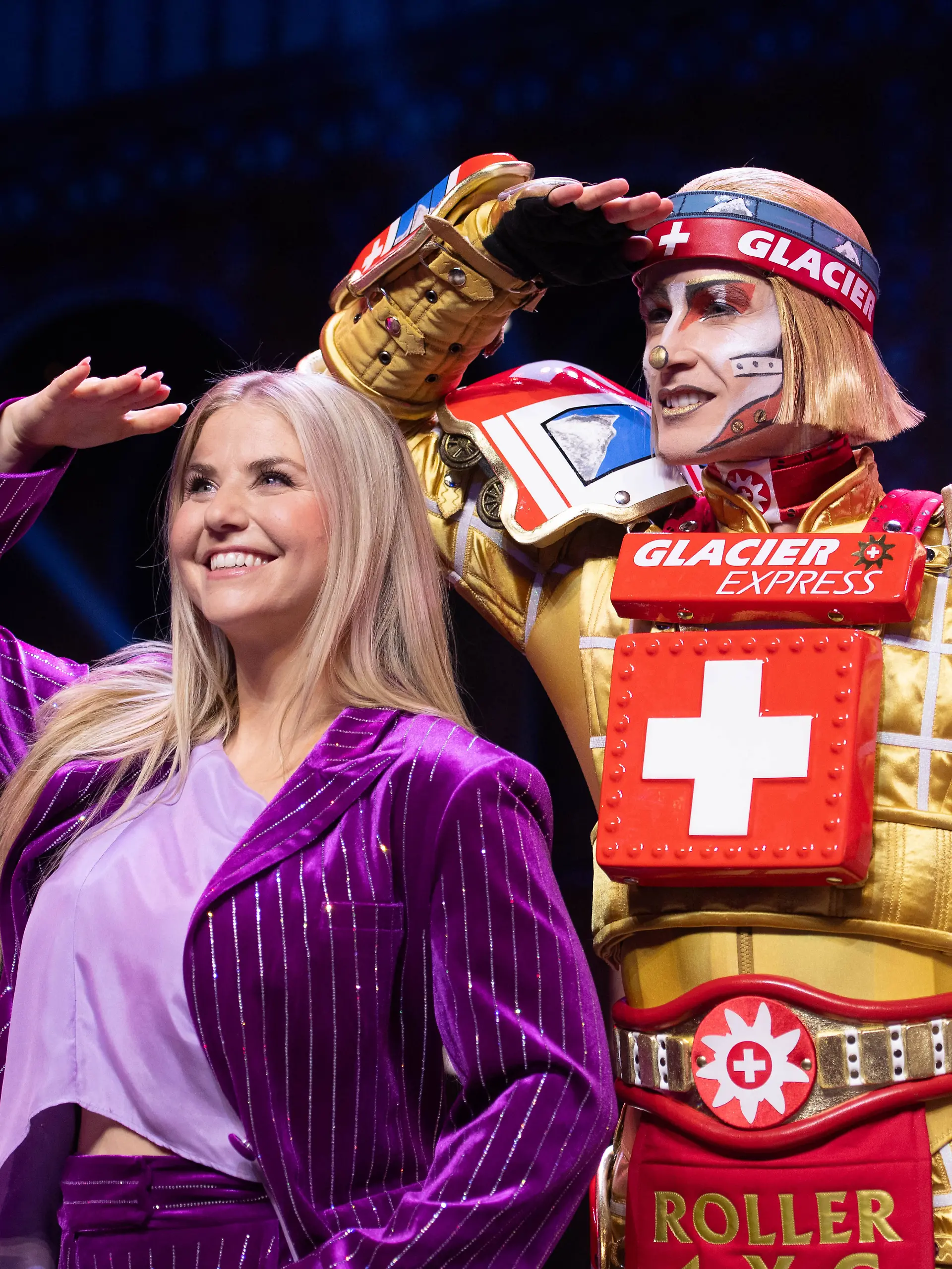 Beatrice Egli und Tom Rowland beim „Starlight Express” in Bochum