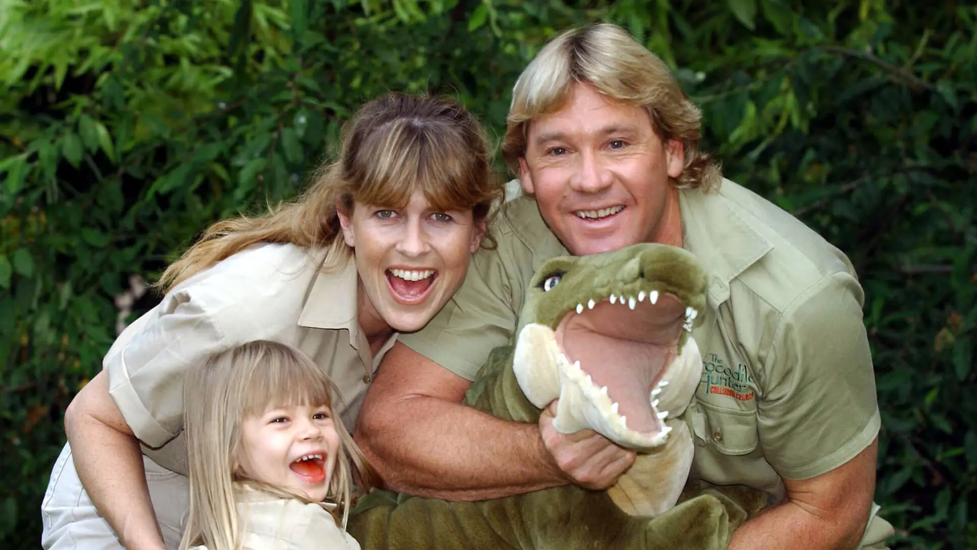 Steve Irwin mit Frau Terry und Tochter Bindi