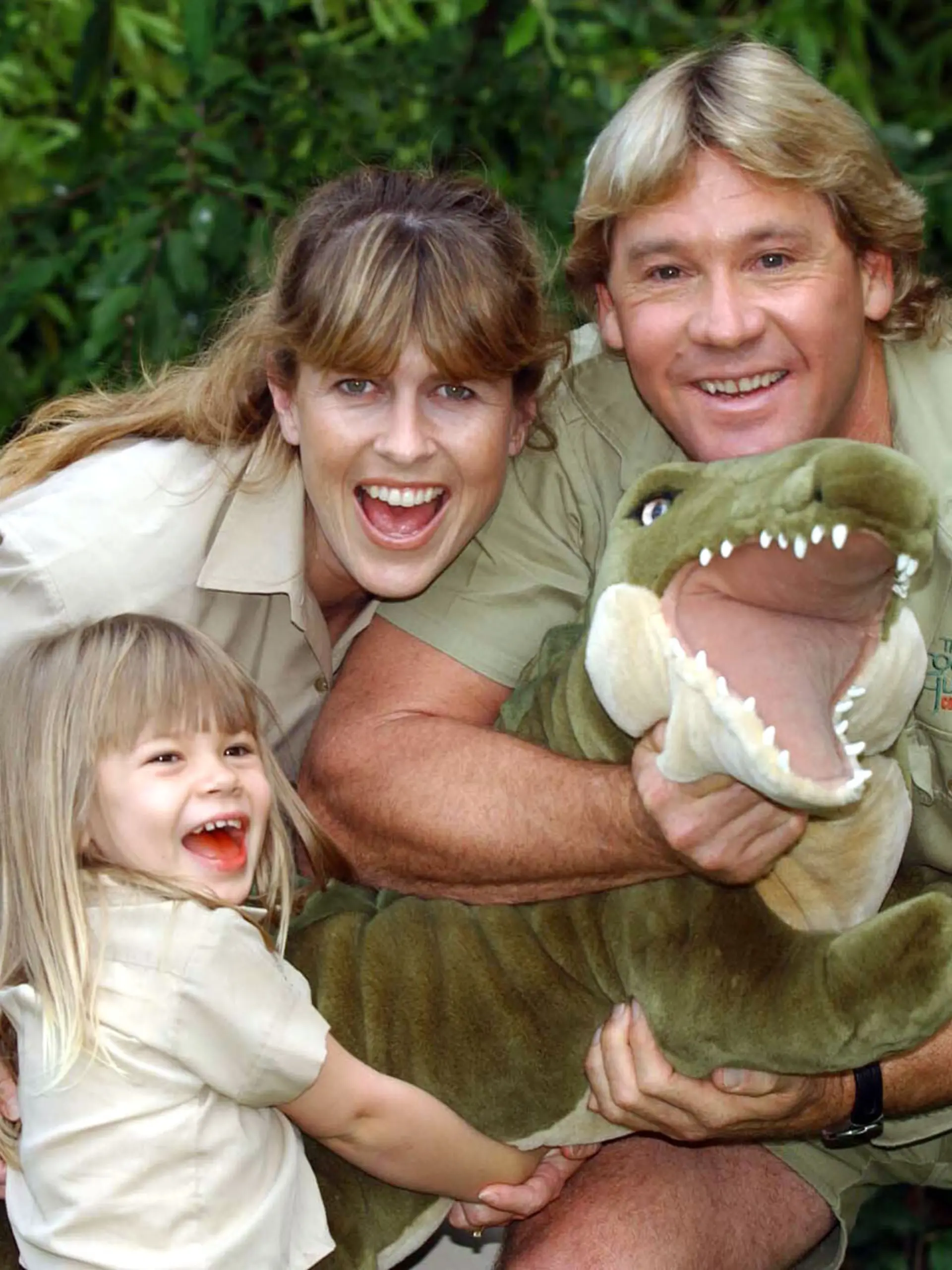 Steve Irwin mit Frau Terry und Tochter Bindi