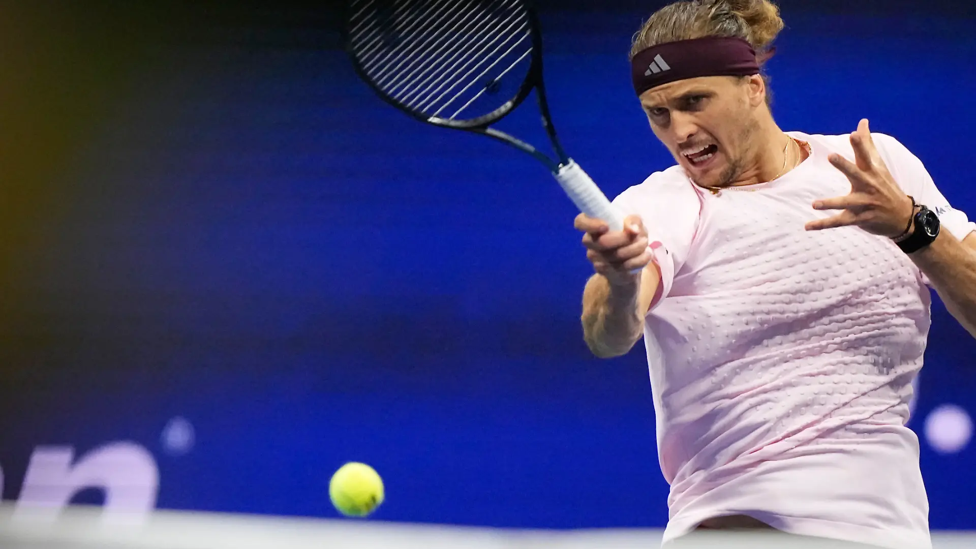 Tennis: Grand Slam, ATP-Tour, US Open, Männer, Einzel, 3.Runde, Zverev (Hamburg) - Tabilo (Chile). Alexander Zverev in Aktion. +++ dpa-Bildfunk +++