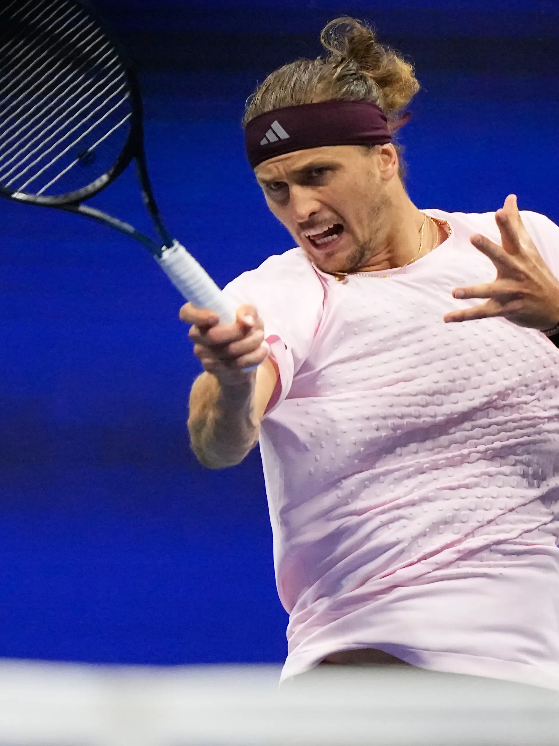 Tennis: Grand Slam, ATP-Tour, US Open, Männer, Einzel, 3.Runde, Zverev (Hamburg) - Tabilo (Chile). Alexander Zverev in Aktion. +++ dpa-Bildfunk +++