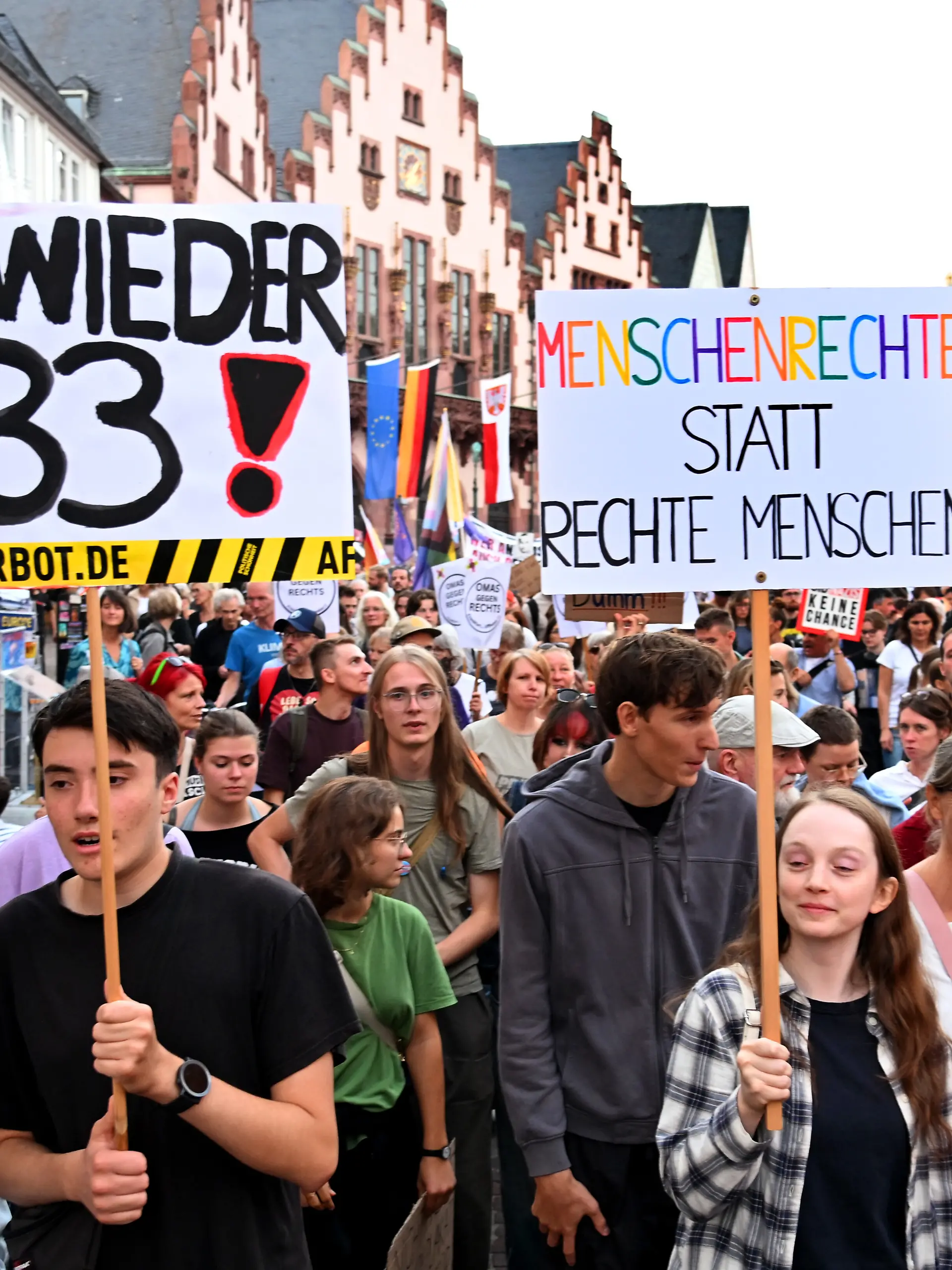 Demo gegen die AfD