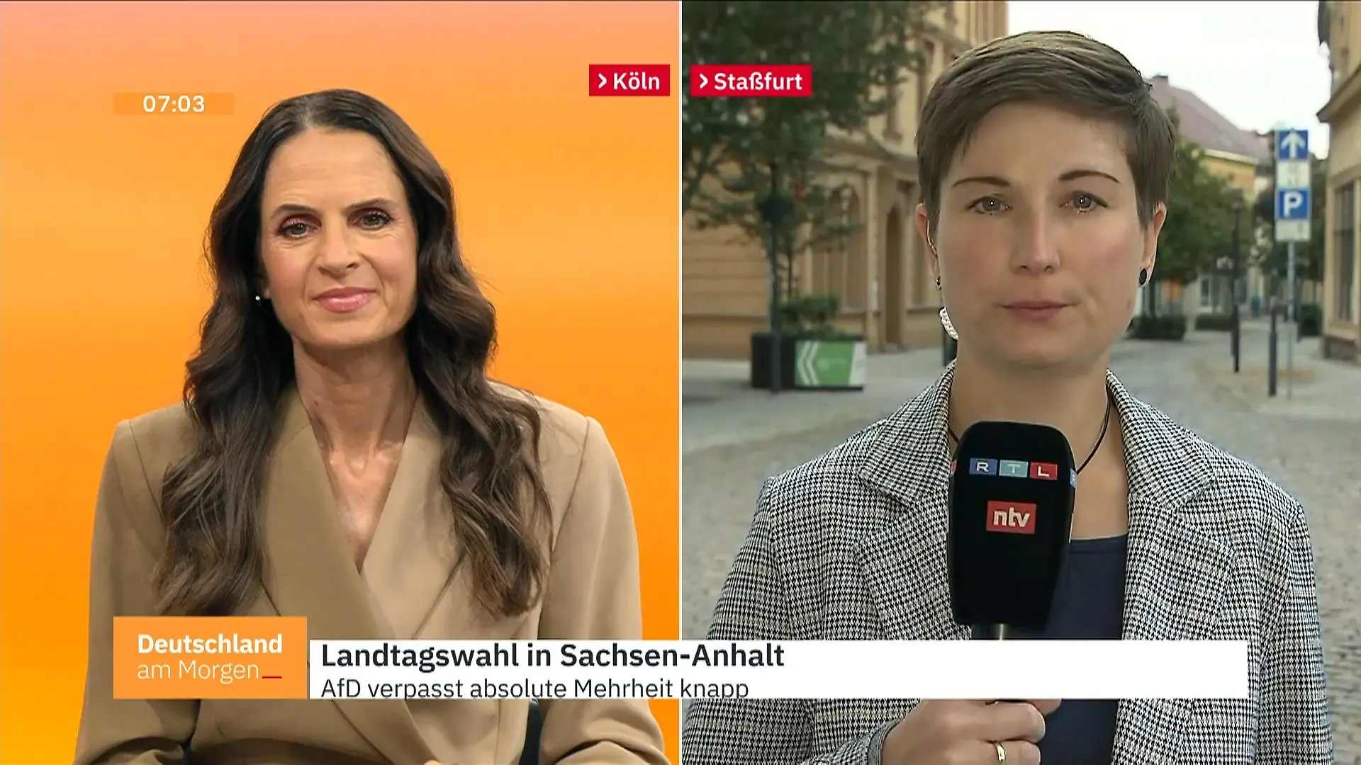 RTL-Reporterin: „Es wird wirklich schwer, hier eine Regierung zu bilden“ Regierungsbildung in Sachsen-Anhalt