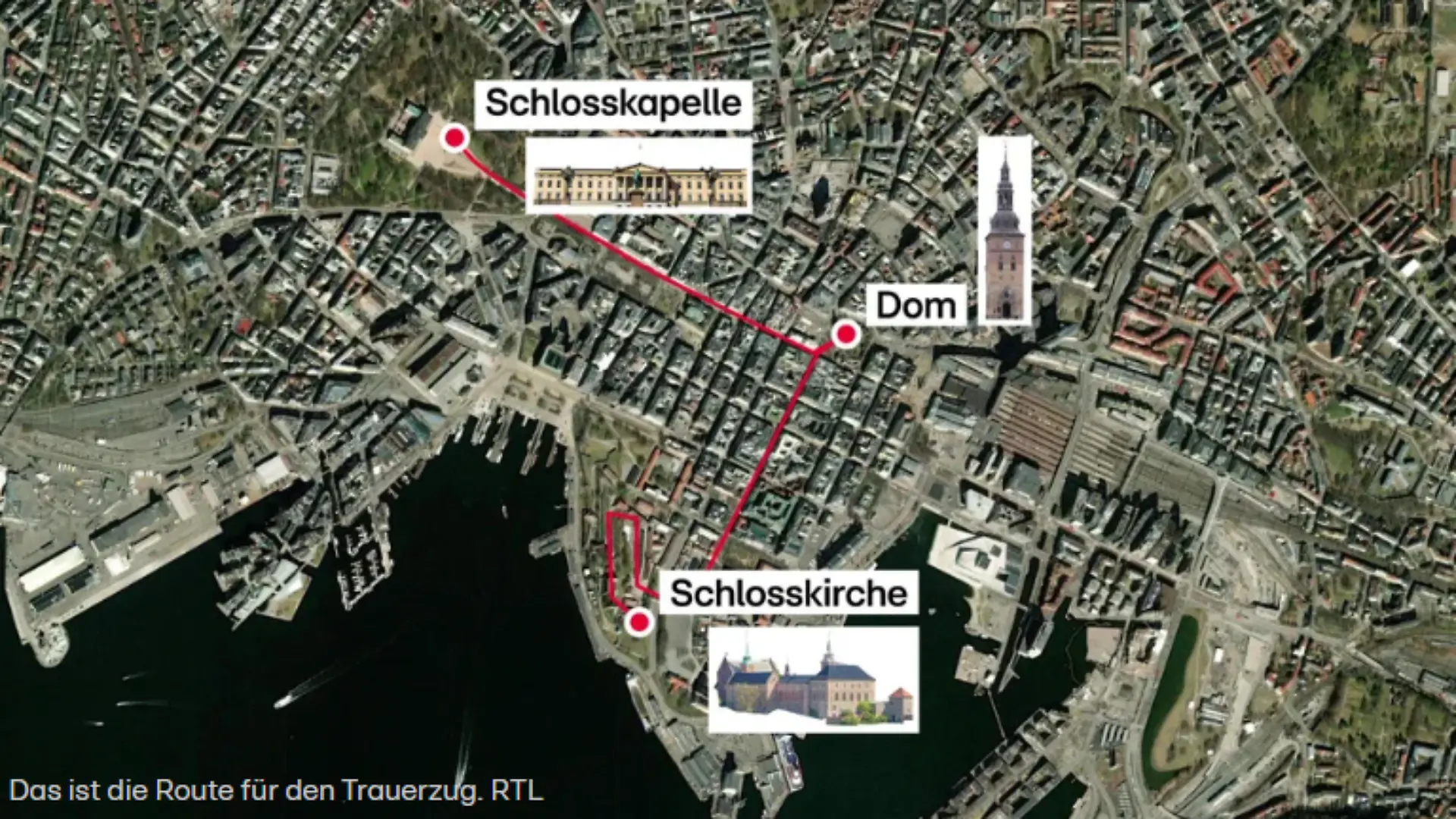 Das ist die Route für den Trauerzug.