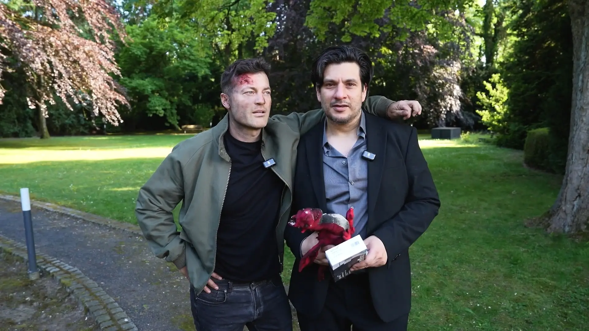 Große Herausforderung für die Serien-Stars Backstage beim AWZ-Dreh dabei
