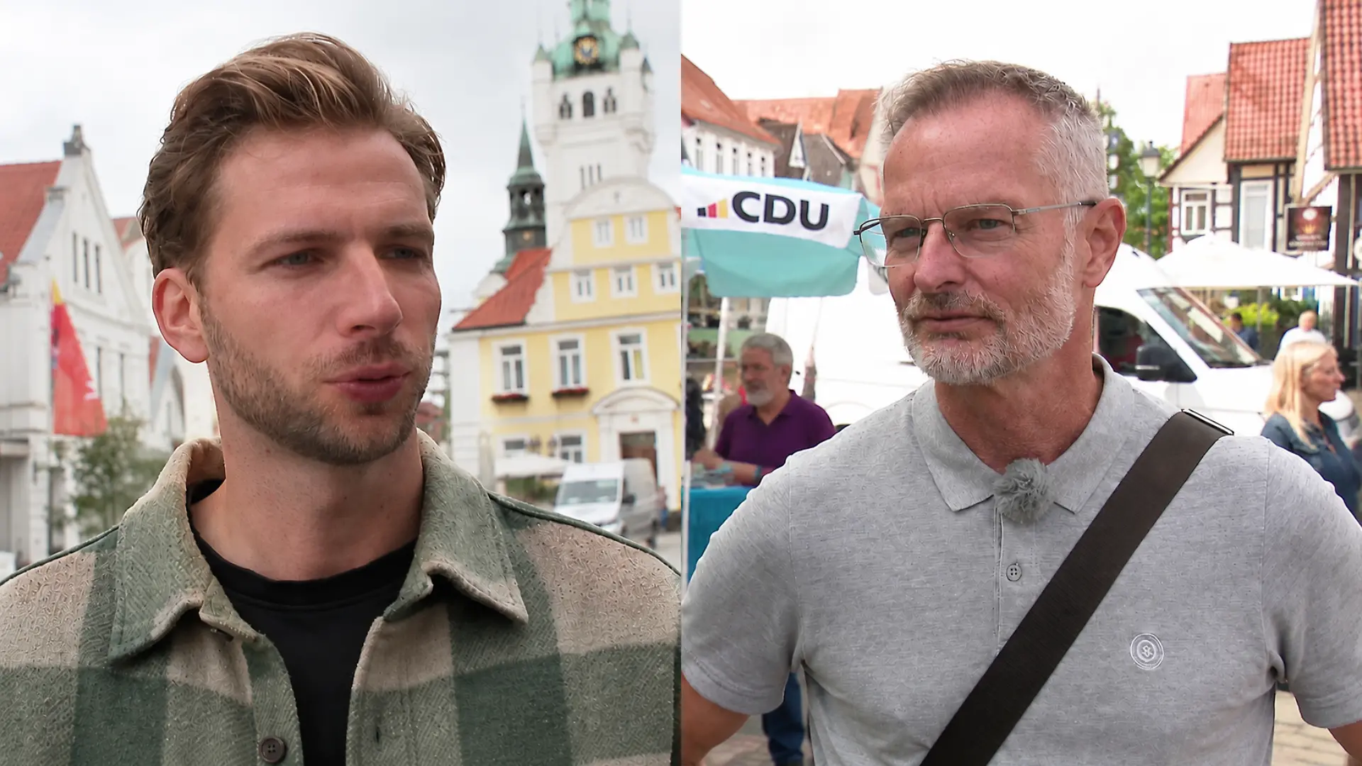 Jörg Sievers, CDU, (links) und Felix Wiedwald, CDU, (rechts) wollen in die Politik.