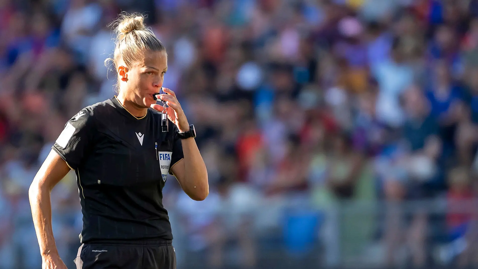 Désirée Blanco pfiff beim Spiel des FC Basel gegen den FC Lugano ihre letzte Partie in der ersten Schweizer Liga.