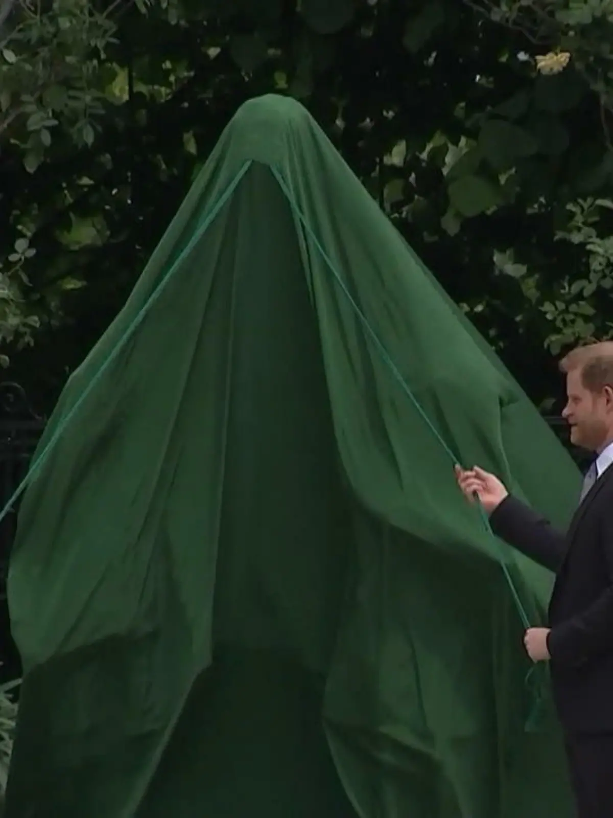 Bild zu: "Harry und William enthüllen gemeinsam Diana-Statue"