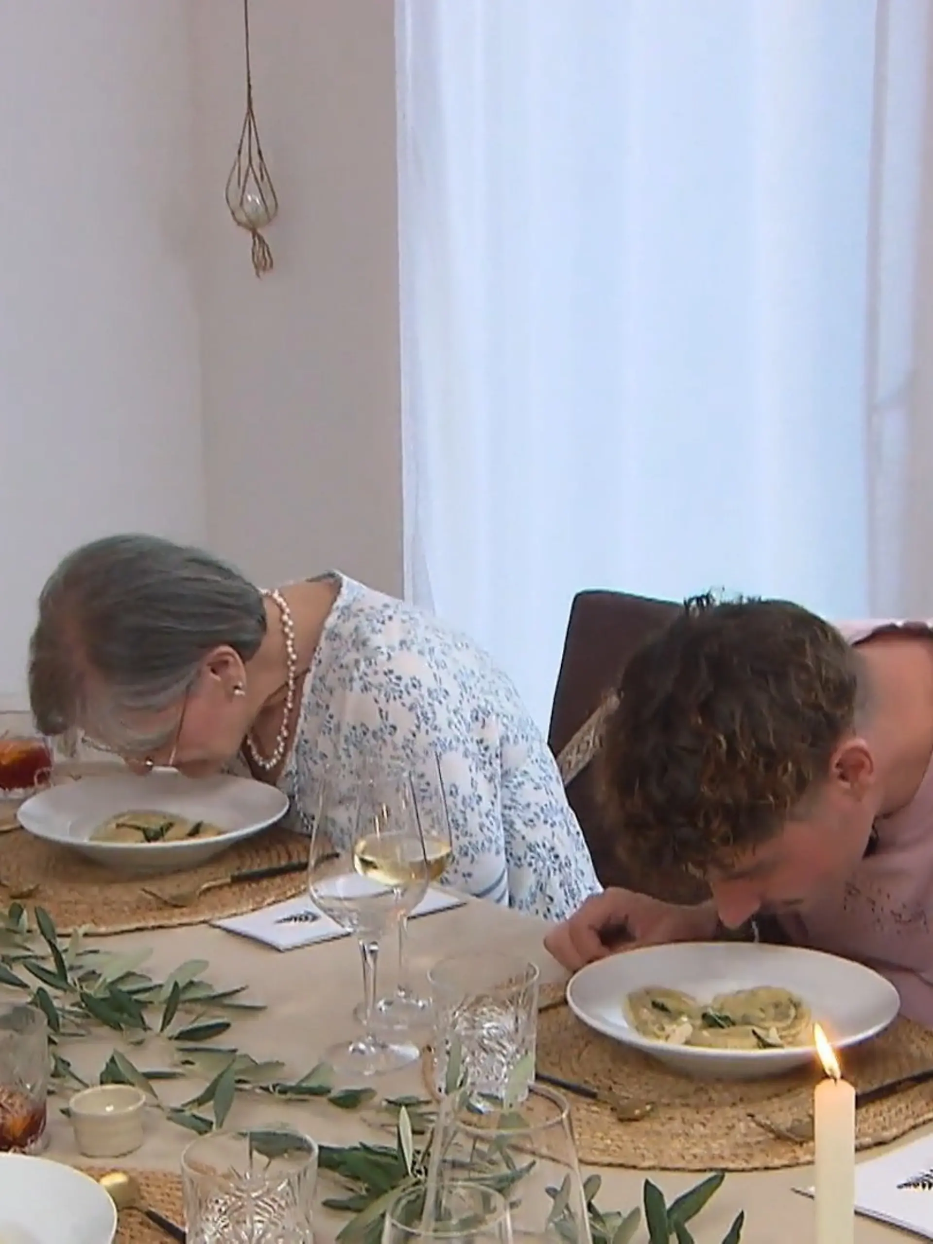 Raviolischnuppern beim Dinner