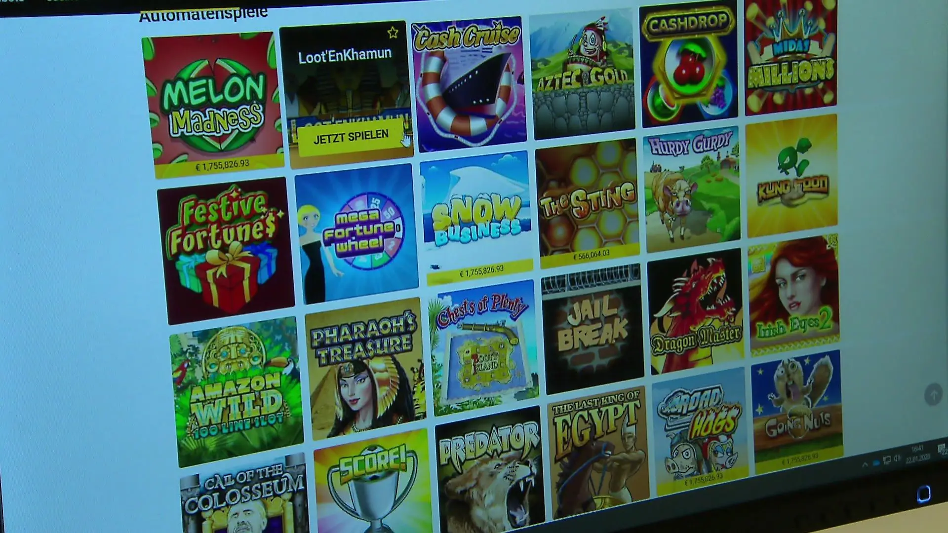 Online-Glücksspiel