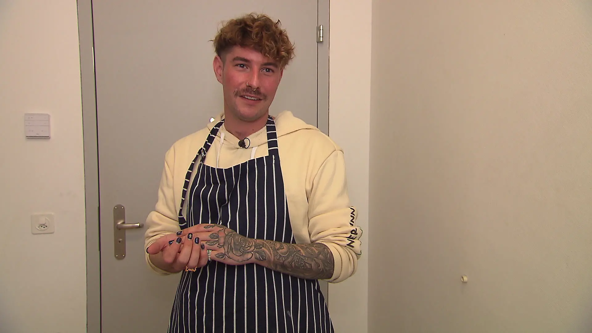 Kilian hat sein Dinner nicht ganz im Griff