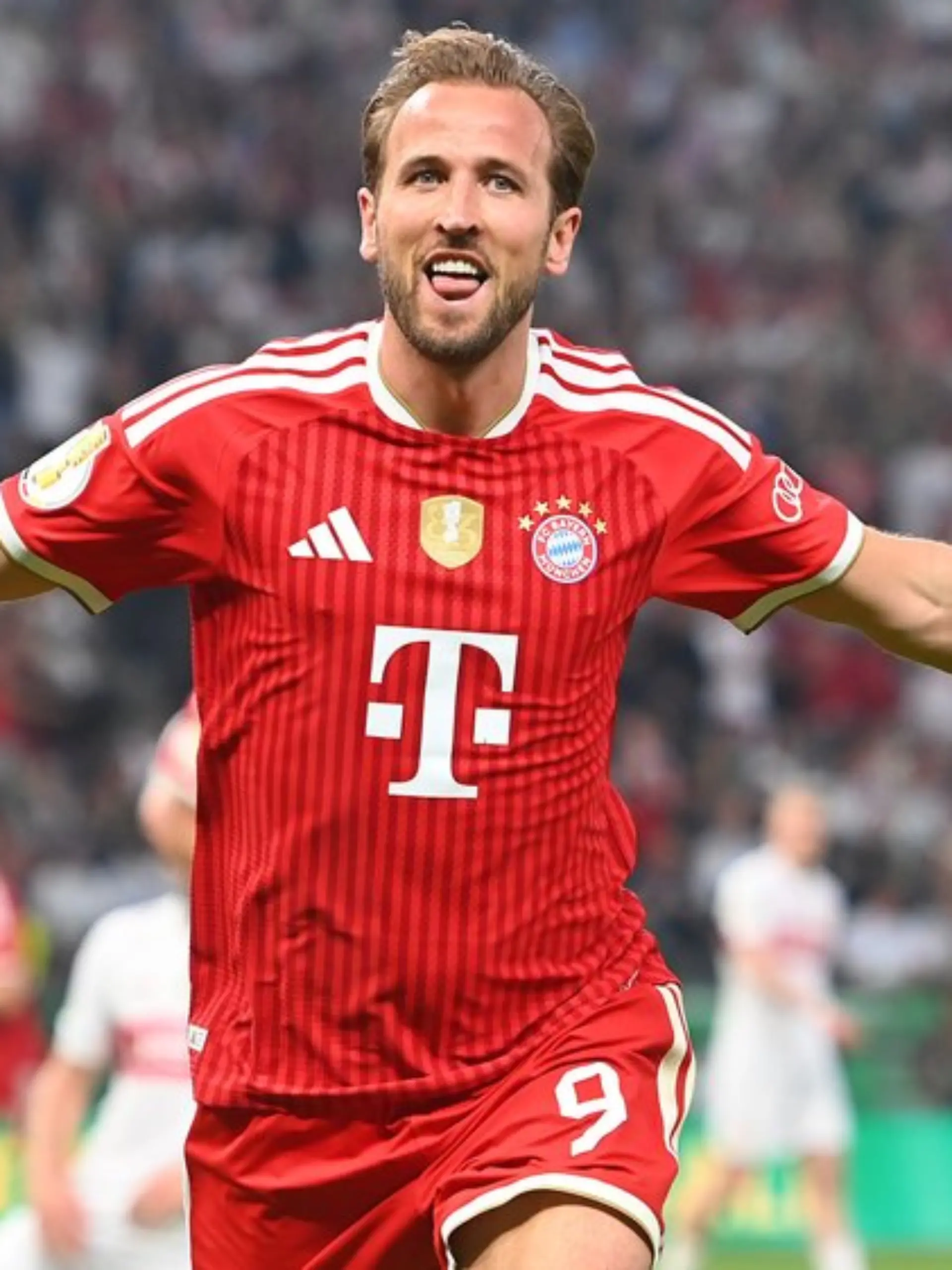 Harry Kane nach seinem Tor gegen den VfB Stuttgart.