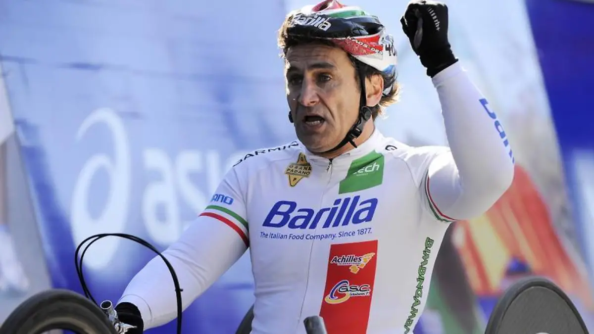Alessandro Zanardi hat die Goldmedaille im Zeitfahren mit dem Handbike gewonnen. Foto: Justin Lane