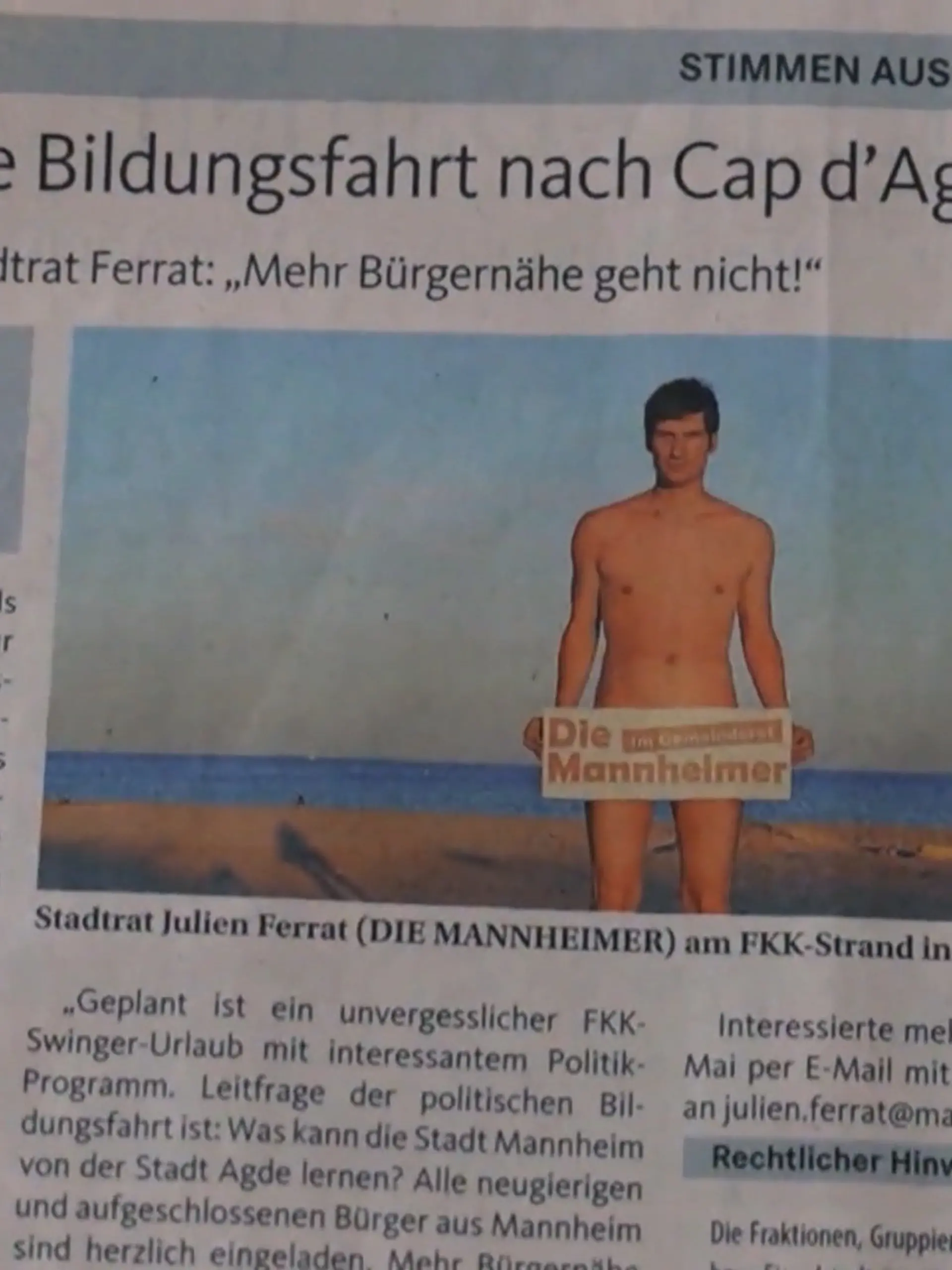 Bild zu: "Sitzung statt Swingerparty"
