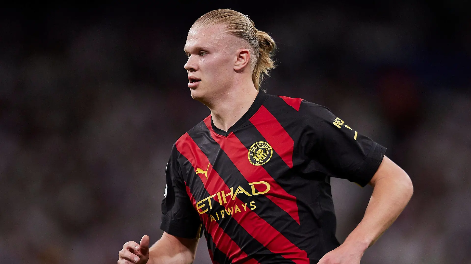 Mandatory Credit: Photo by Ruben Albarran/Shutterstock 13905826ap Erling Haaland of Manchester City FC Real Madrid v Manchester City, UEFA Champions League, Semi-final, Football, Santiago Bernabeu Stadium, Marid, Spain - 09 May 2023 Real Madrid v Manchester City, UEFA Champions League, Semi-final, Football, Santiago Bernabeu Stadium, Marid, Spain - 09 May 2023 PUBLICATIONxINxGERxSUIxAUTxHUNxGRExMLTxCYPxROUxBULxUAExKSAxONLY Copyright: xRubenxAlbarran/Shutterstockx 13905826ap
