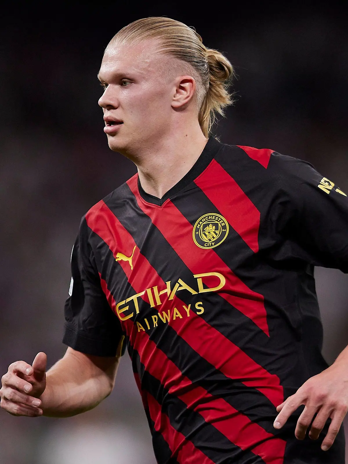 Mandatory Credit: Photo by Ruben Albarran/Shutterstock 13905826ap Erling Haaland of Manchester City FC Real Madrid v Manchester City, UEFA Champions League, Semi-final, Football, Santiago Bernabeu Stadium, Marid, Spain - 09 May 2023 Real Madrid v Manchester City, UEFA Champions League, Semi-final, Football, Santiago Bernabeu Stadium, Marid, Spain - 09 May 2023 PUBLICATIONxINxGERxSUIxAUTxHUNxGRExMLTxCYPxROUxBULxUAExKSAxONLY Copyright: xRubenxAlbarran/Shutterstockx 13905826ap