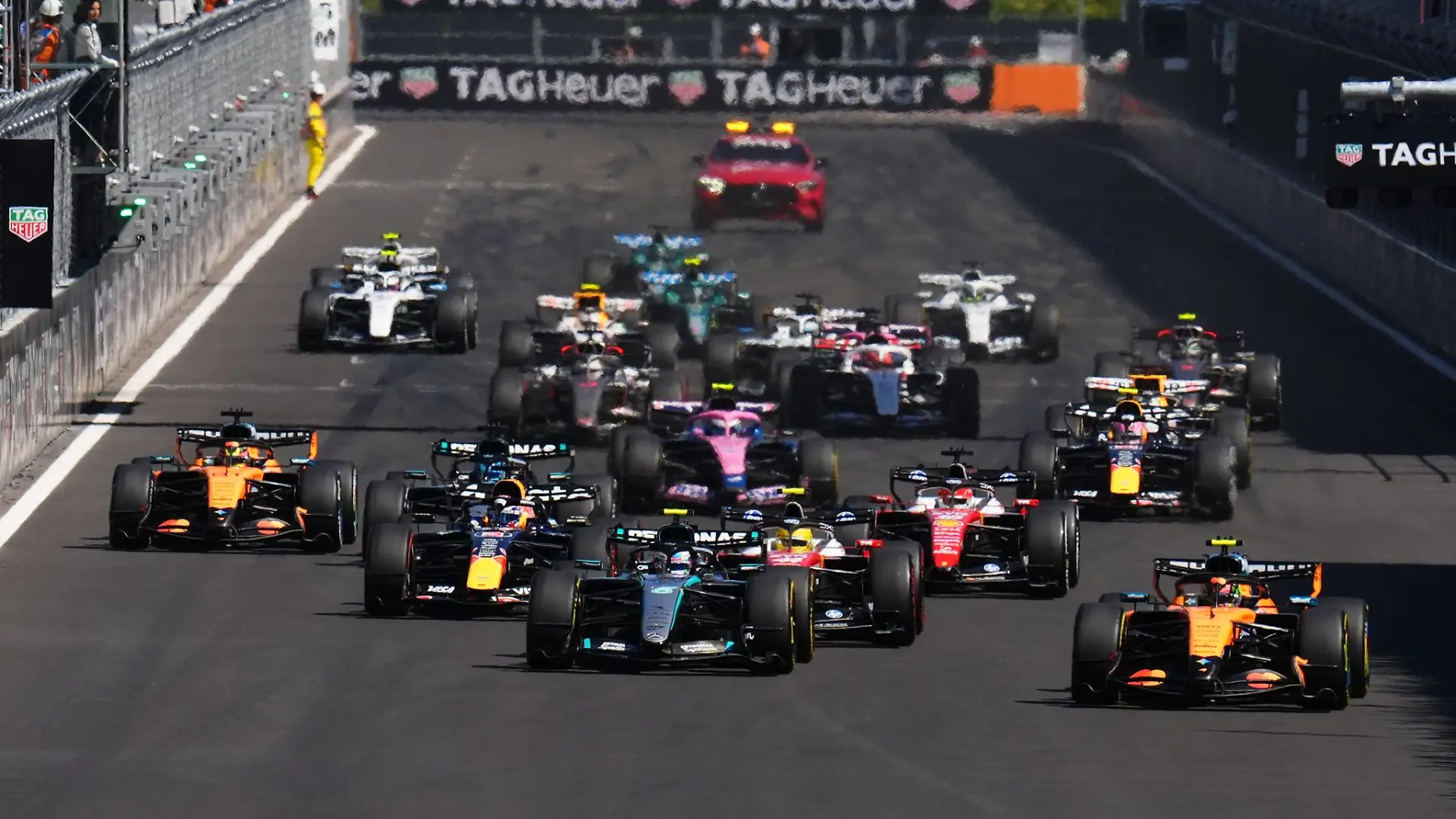 Es ging hoch her beim Start in Madrid.