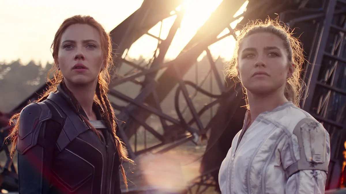 Scarlett Johansson und Florence Pugh in "Black Widow"