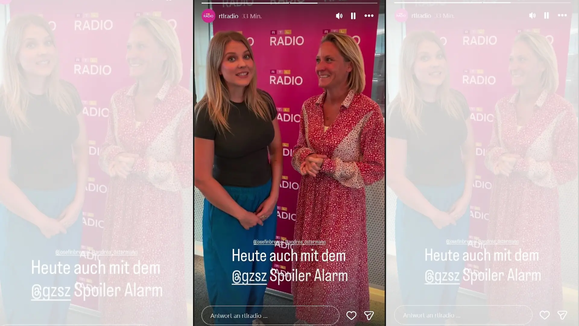 Josefin Bressel ist zu Gast bei RTL Radio.