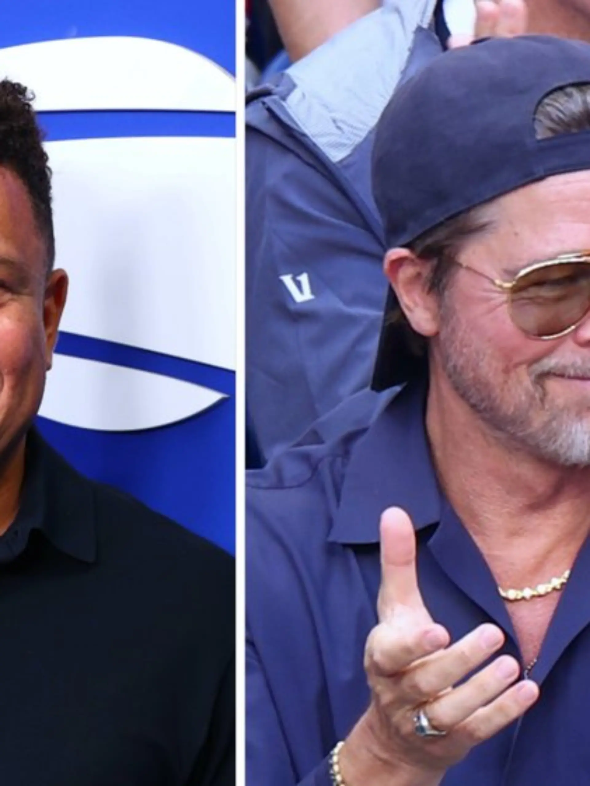 Ronaldo und Brad Pitt besuchten die US Open.