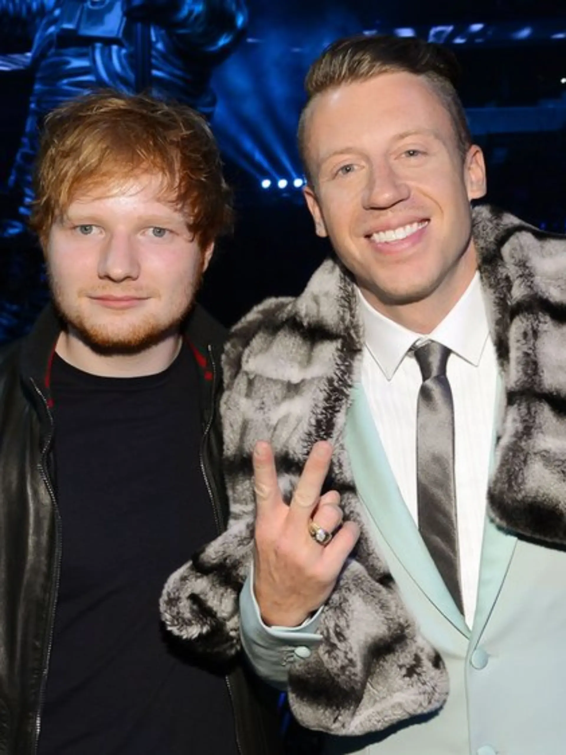Ed Sheeran und Macklemore 2013 bei den MTV Video Music Awards 2013.