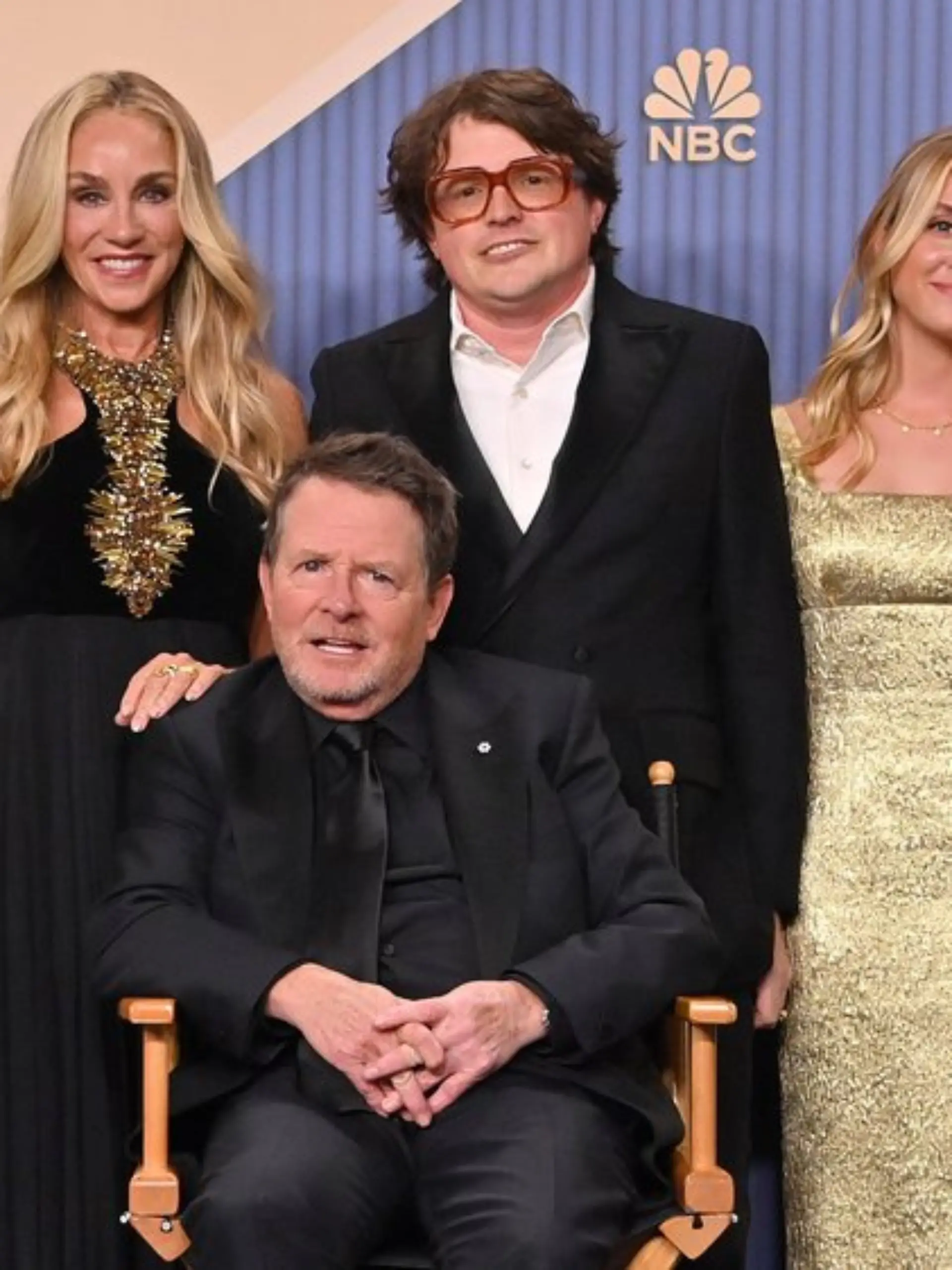 Familiäre Unterstützung: Michael J. Fox erschien zu der Emmy-Verleihung mit seiner Ehefrau Tracy Pollan und den vier Kindern.