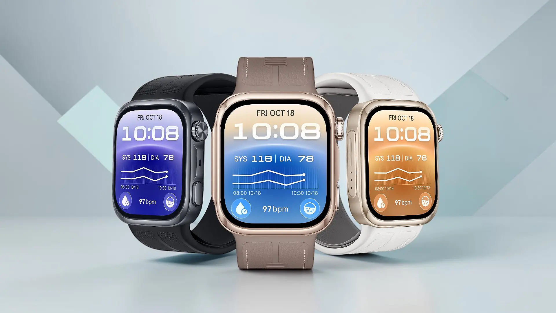 Huawei Watch D3 in drei unterschiedlichen Farben
