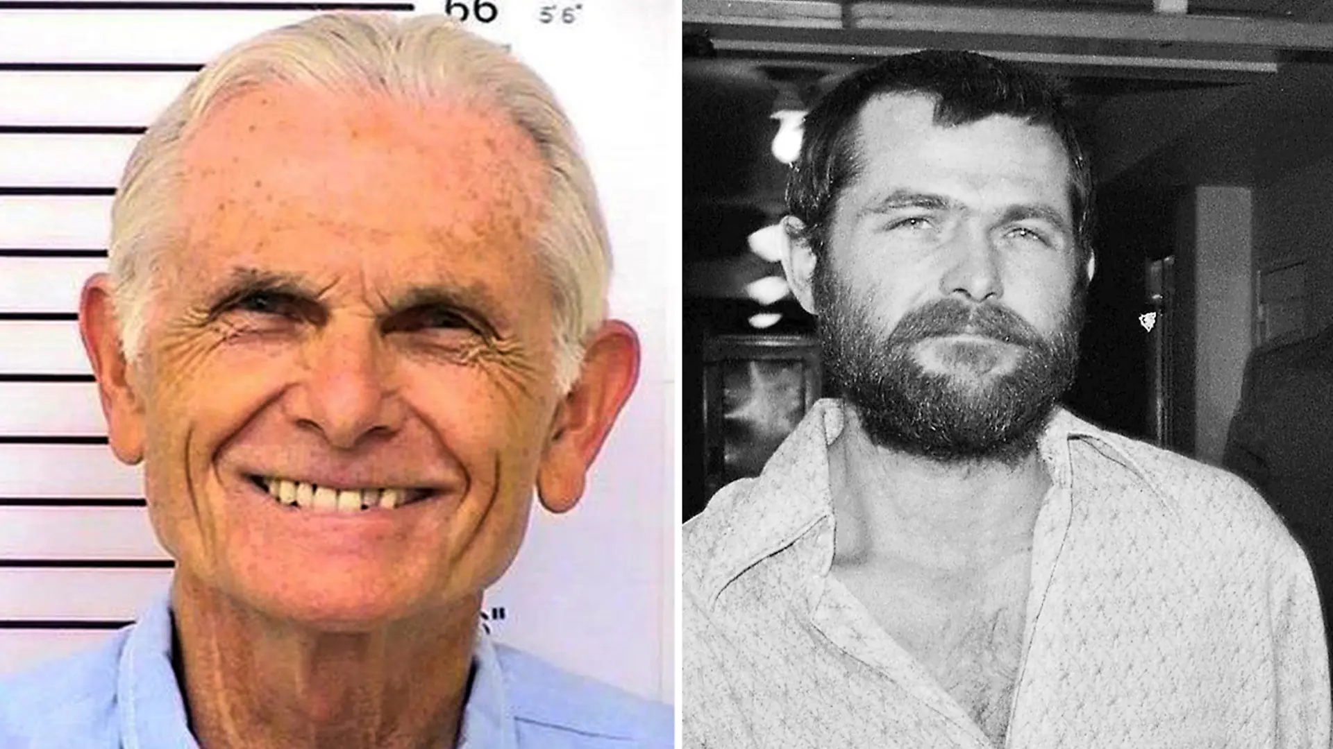 Bruce Davis in 2014 and 1970.