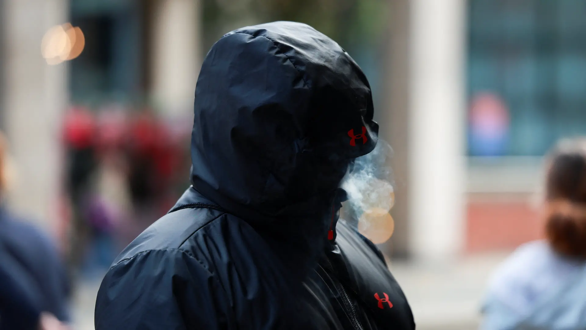 A man, believed to be Jonathan Kirk, one of the accused, arrives at Minshull Street Crown Court, as 13 men go on trial charged with serious sexual offences against the same woman, who is the wife of one of the accused, in Manchester, Britain, September 14, 2026.