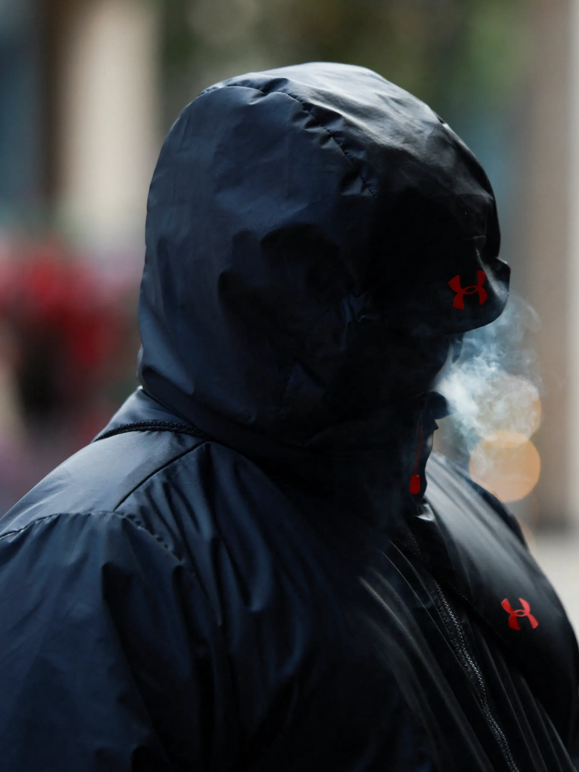 A man, believed to be Jonathan Kirk, one of the accused, arrives at Minshull Street Crown Court, as 13 men go on trial charged with serious sexual ‌offences against the same woman, who is the wife of one of the accused, in Manchester, Britain, September 14, 2026. 