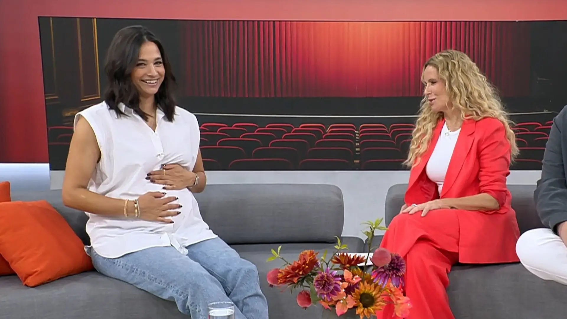 Übungswehen in der Maske! Amira Aly hochschwanger bei RTL Kurz vor „Punkt 12“-Auftritt