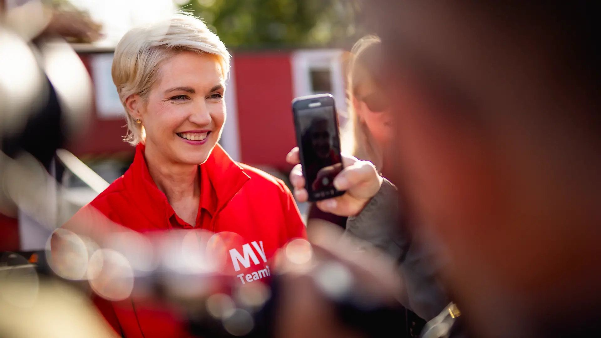 Manuela Schwesig, SPD, Ministerpraesidentin von Mecklenburg-Vorpommern, aufgenommen bei einem Buergerdialog in Rostock, 14.09.2026.