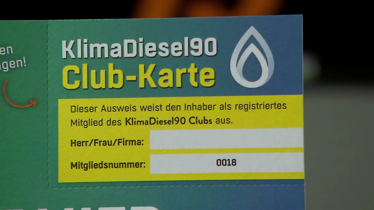 Wer den Klima Diesel 90 jetzt schon tanken will, muss sich als Nutzer anmelden.