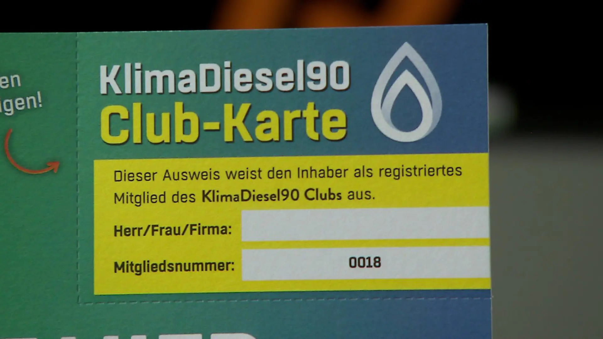 Wer den Klima Diesel 90 jetzt schon tanken will, muss sich als Nutzer anmelden.