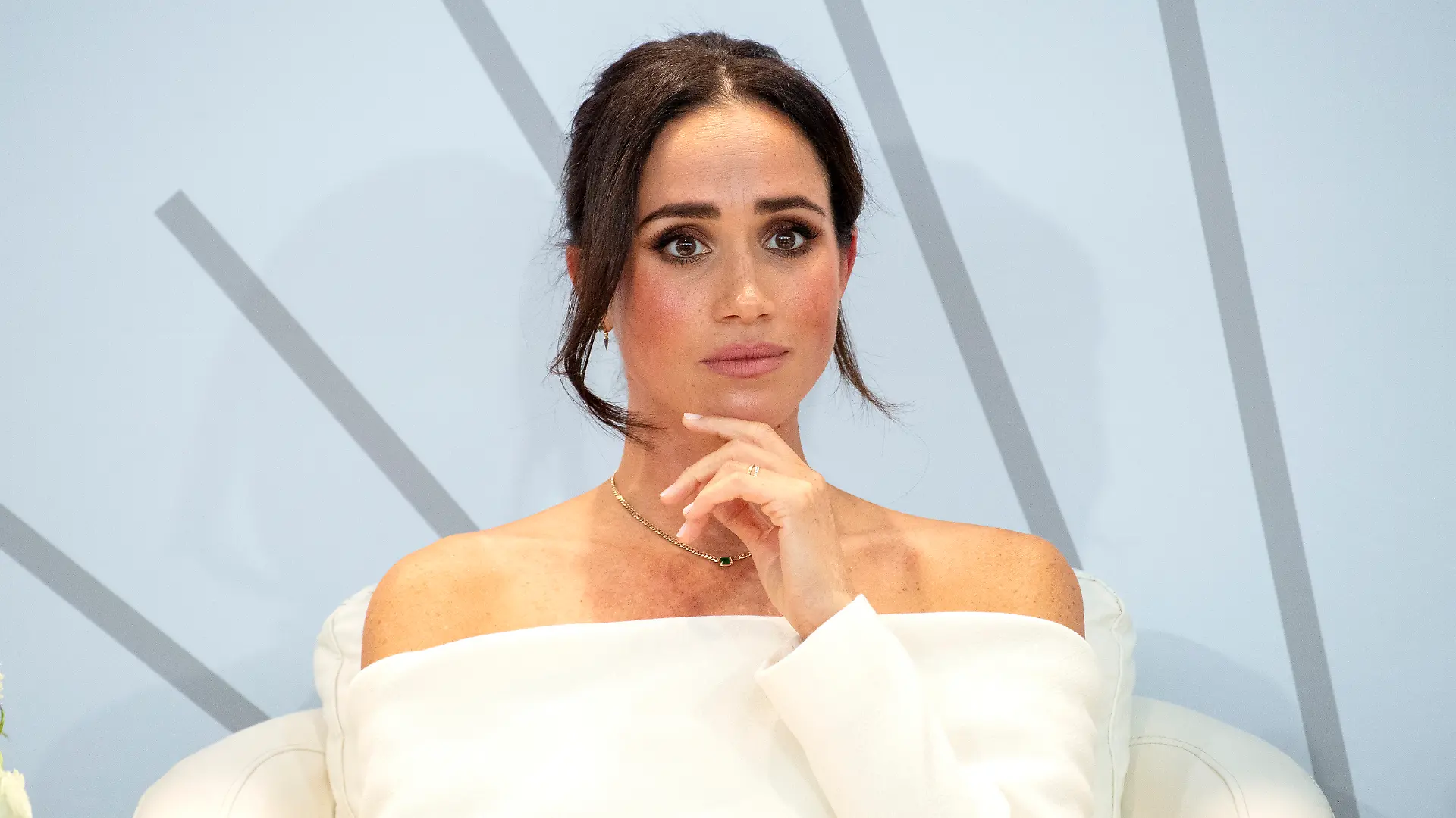 Meghan, Duchess of Sussex, participates in The Archewell Foundation Parents' Summit "Mental Wellness in the Digital Age" as part of Project Healthy Minds' World Mental Health Day Festival on Tuesday, Oct. 10, 2023, in New York. (Photo by Evan Agostini/Invision/AP)