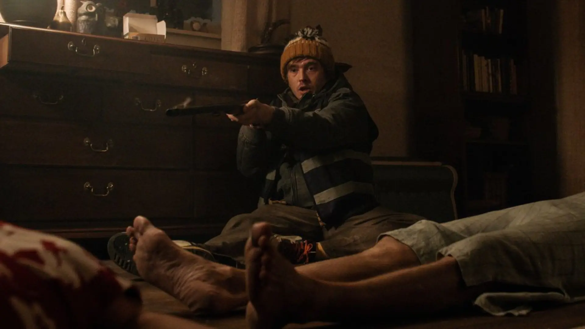 Hat einen richtig, richtig miesen Tag erwischt: Krankenhaus-Kurier Bryan (Austin Abrams) in "Resident Evil".