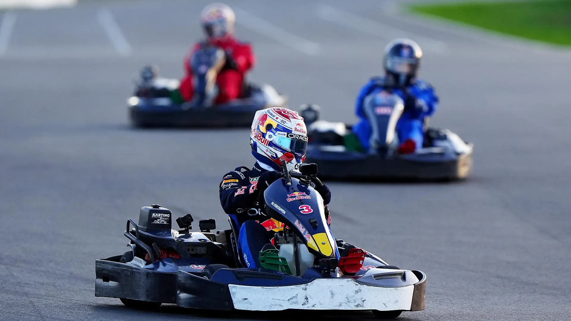 Max vs 100 - Silverstone. Red Bull's Max Verstappen after winning the Max v 100 go-karting event at Silverstone, Towcester. Picture date: Wednesday September 16, 2026. Photo credit should read: Bradley Collyer/PA Wire. RESTRICTIONS: Use subject to restrictions. Editorial use only, no commercial use without prior consent from rights holder. URN:85876158