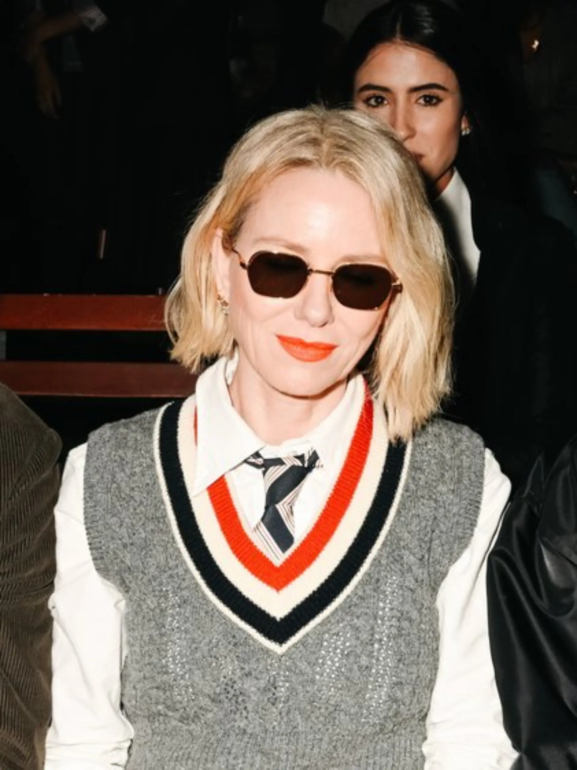 Liev Schreiber und Naomi Watts saßen neben Demi Moore (r.) in der ersten Reihe.