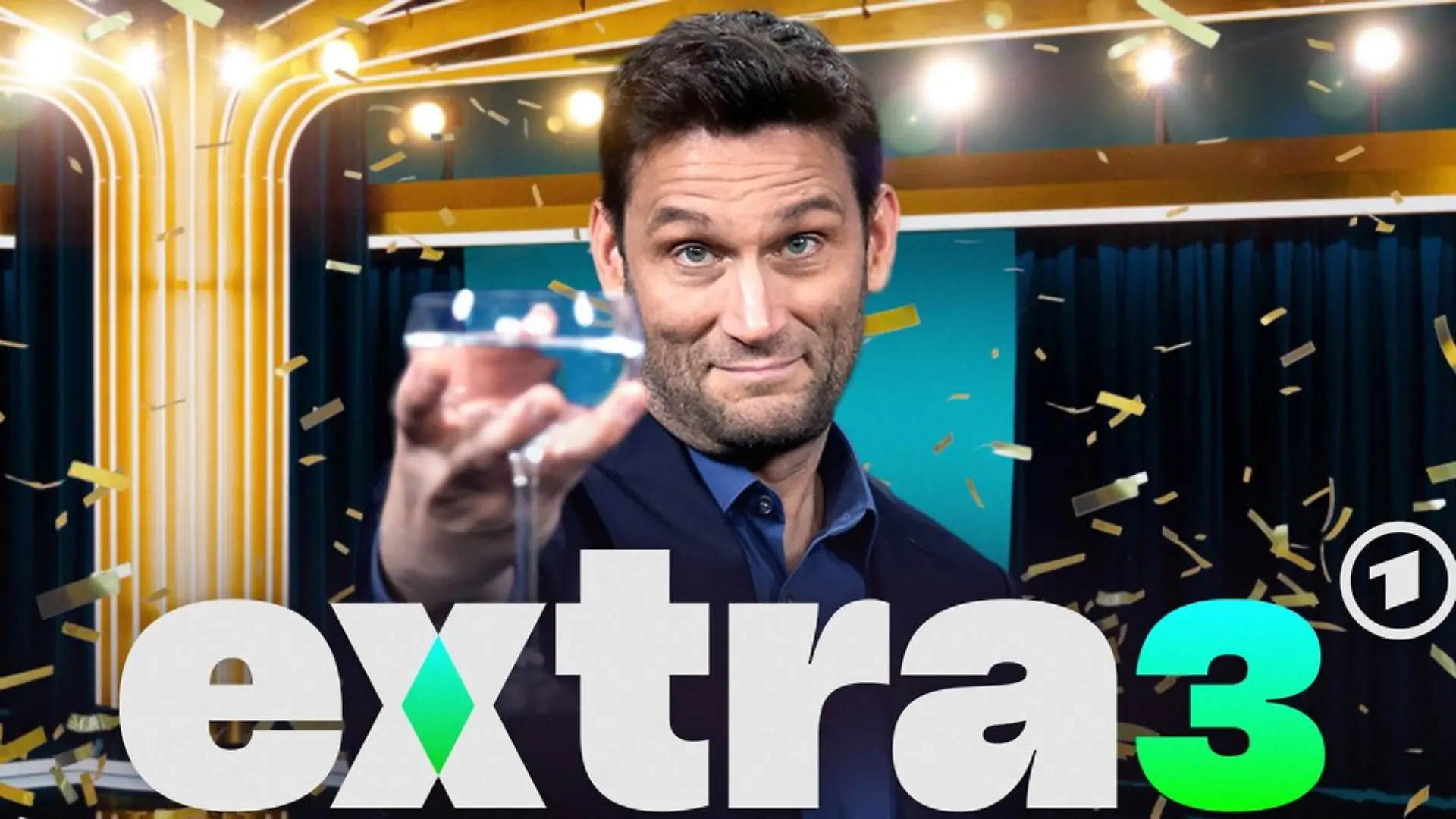 "50 Jahre extra 3 - Die Show": Christian Ehring moderiert eine einmalige Geburtstagsshow mit dem aktuellen "extra 3"-Ensemble und prominenten Gästen aus der deutschen Satire- und Comedylandschaft.