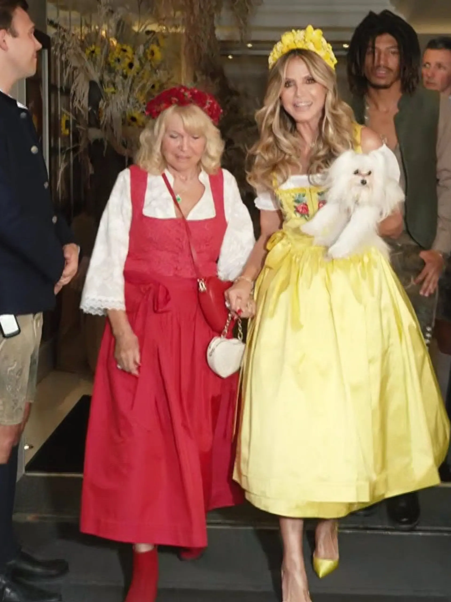 Heidi Klum im Dirndl