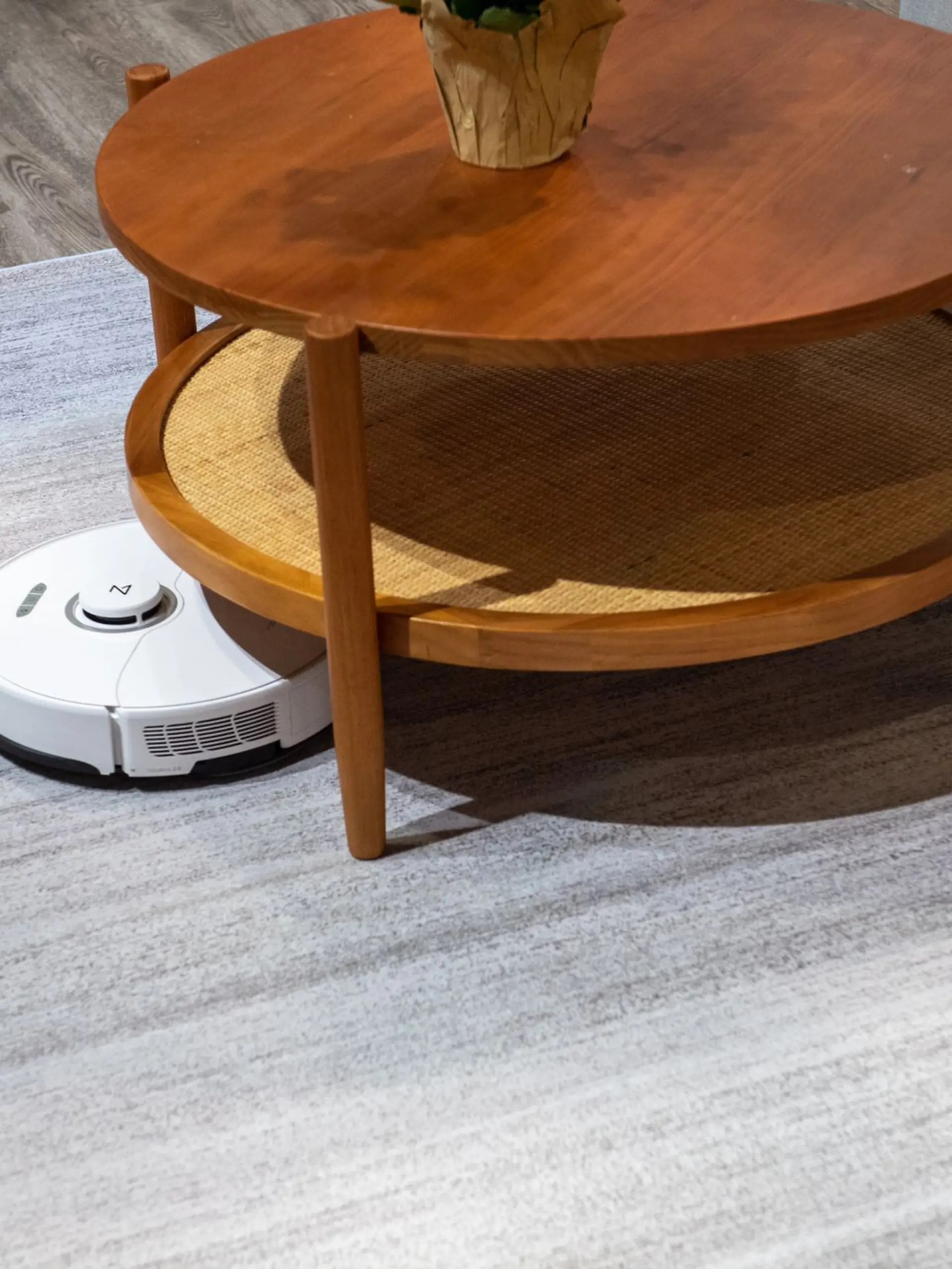 Runde Sache - wenn der Saug-Wisch-Roboter unter den Möbeln durchkommt.