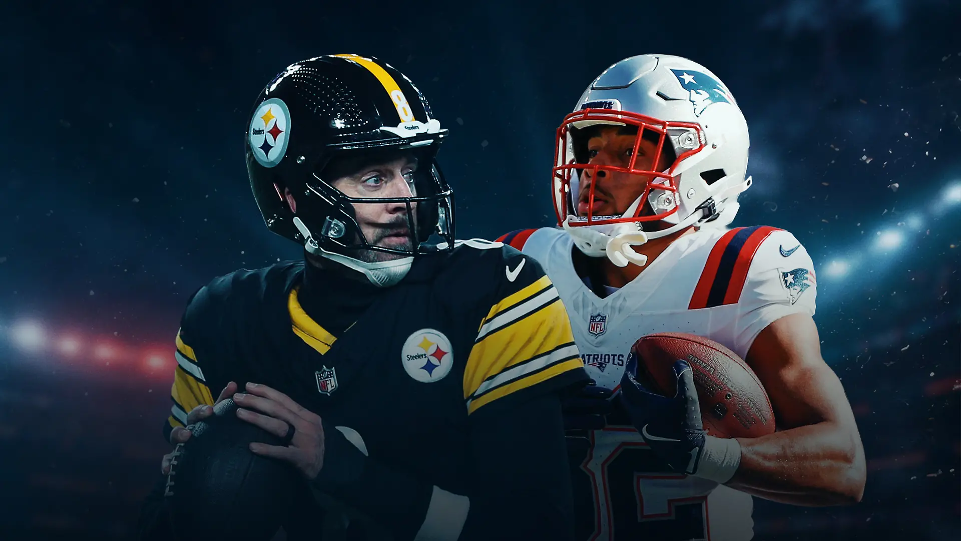 Bild zu: "Drei Spiele, über zehn Stunden NFL live! Steelers @ Patriots eröffnen den Football-Sonntag bei RTL – Jetzt LIVE streamen!"